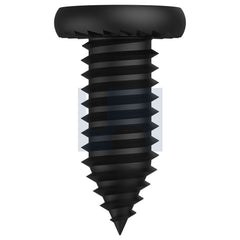 Hobsons - M6.2-25 x 16 E-COAT BLACK AS3566 TORX DRIVE SERRATED FLAT FRAMING SCREW | QB95 (Pack of 1000)