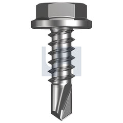 Hobsons - #10-16 x 16 CLASS 3 AS3566 METAL SDS FLANGED HEX HEAD | Q196 (Pack of 1000)
