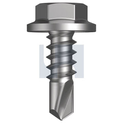 Hobsons - #8-18 x 12 - Metal SDS Flanged Hex Head - Class 4 | FST9PM4FH0818012