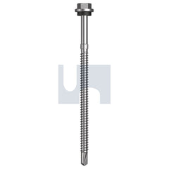 Hobsons - #14-14 x 115 Class 4 As3566 + Scratchguard Metal Sds Hex Head + Washer | Fs260 (Pack Of 50)