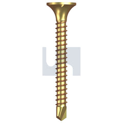Hobsons - #6-20 x 30 - Yellow Passivate Phillips Drive Metal SDS Bugle Head - Zinc | FST9PMYBP0620030