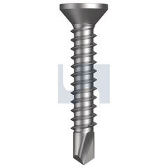 Hobsons - #8-18 x 25 - Yellow Passivate Phillips Drive Metal SDS Countersunk - Zinc | T9PMYCP0818025