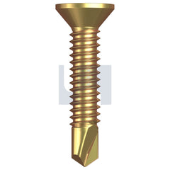 Hobsons - #10-24 x 25 ZINC YELLOW PASSIVATE AS3566 PHILLIPS DRIVE METAL SDS COUNTERSUNK | FSA14 (Pack of 1000)