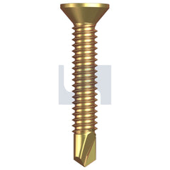 Hobsons - #10-24 x 30 ZINC YELLOW PASSIVATE AS3566 PHILLIPS DRIVE METAL SDS COUNTERSUNK | FS460 (Pack of 500)