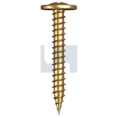 Hobsons - #8-15 x 32 - Yellow Passivate Phillips Drive Needle Pt Large Wafer - Stitch - Zinc - Qty 1000 | T9PNYAP0815032