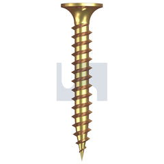 Hobsons - #7-16 x 30 - Yellow Passivate Phillips Drive Needle Pt Bugle - Plaster - Zinc - Qty 1000 | T9PNYBP0716030