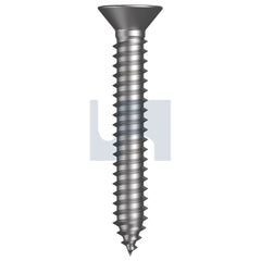 Hobsons - #10-16 x 1 ZINC PLATED (ROHS COMPLIANT) ANSI B18.6.3 TYPE AB SELF-TAPPER CSK SQUARE | TZCQ10100 (Pack of 1000)