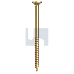 Hobsons - #14-10 x 100 - Yellow Passivate Internal Hex Drive Type 17 Bugle Batten Rib - Zinc - Qty 250 | T9PWYBH1410100
