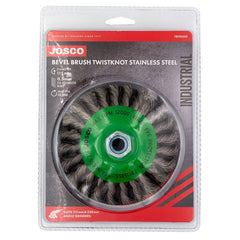 Josco - Brush Bevel TK24 - 115 x 1R x M14 0.50 Stainless 316 | TB1153SS