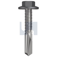 Hobsons - #12-24 x 32 - Basalt - S500 SDS Flanged Hex Head - Class 4 - Qty 1000 | TBA54FH1224032