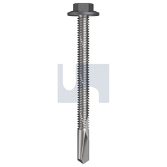 Hobsons - #12-24 x 65 - Basalt - S500 SDS Flanged Hex Head - Class 4 - Qty 500 | TBA54FH1224065