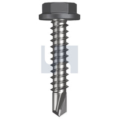 Hobsons - #10-16 x 25 BASALT - CL4 AS3566 METAL SDS FLANGED HEX HEAD | Q185-BA (Pack of 1000)