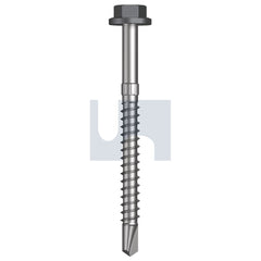 Hobsons - #14-10 x 75 - Basalt - + Scratchguard Metal SDS Flg Hex Head - Class 4 - Qty 500 | TBAM4FS1410075