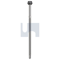 Hobsons - #14-14 x 150 Basalt - Cl4 As3566 + Scratchguard Metal Sds Hex Head + Washer | Q270-Ba (Pack Of 250)