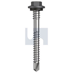 Hobsons - #12-14 x 53 - Basalt - Metal SDS Hex + Washer + Xgrip - Class 4 | TBAM4XH1214053