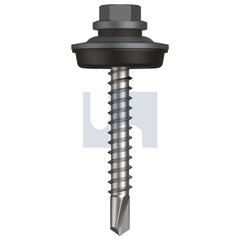 Hobsons - #14-10 x 53 Basalt - Cl4 As3566 Metal Sds Cyclone - Multiseal | Qa35-Ba (Pack Of 250)