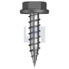 Hobsons - #10-12 x 20 BASALT - CL4 AS3566 NEEDLE PT SDS FLANGED HEX | Q150-BA (Pack of 1000)