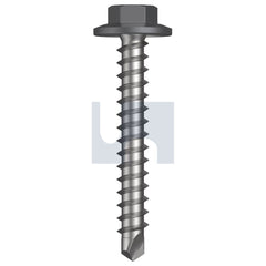 Hobsons - #12-11 x 40 BASALT - CL3 AS3566 VMAX SDS FLANGED HEX HEAD | Q303-BA (Pack of 1000)