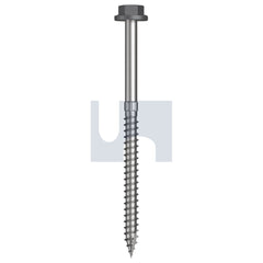 Hobsons - #14-10 x 100 - Basalt - + Scratchguard Type 17 Flanged Hex Head - Class 4 | TBAW4FS1410100