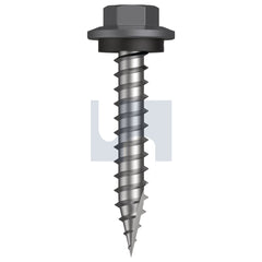 Hobsons - #12-11 x 35 BASALT - CL4 AS3566 TYPE 17 HEX HEAD + WASHER | FS602-BA (Pack of 500)