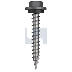 Hobsons - #12-11 x 40 BASALT - CL4 AS3566 TYPE 17 HEX HEAD + WASHER | Q603-BA (Pack of 1000)