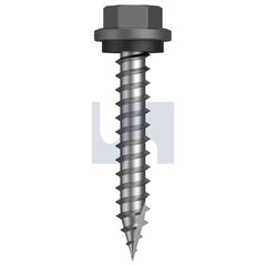 Hobsons - #14-10 x 40 Basalt - Cl4 As3566 Type 17 Hex Head + Washer | Q620-Ba (Pack Of 1000)