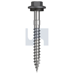 Hobsons - #12-11 x 50 BASALT - CL4 AS3566 + SCRATCHGUARD TYPE 17 HEX HEAD + WASHER | FS610-BA (Pack of 200)