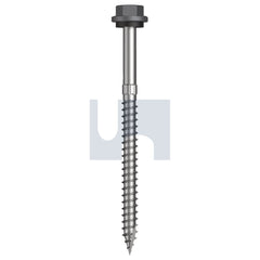 Hobsons - #14-10 x 90 Basalt - Cl4 As3566 + Scratchguard Type 17 Hex Head + Washer | Q640-Ba (Pack Of 250)