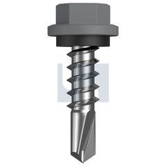 Hobsons - #14-10 x 25 Bluegum -Cl4 As3566 Metal Sds Hex Head + Washer | Q327-Bg (Pack Of 1000)