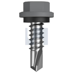 Hobsons - #14-14 x 22 - Bluegum - Metal SDS Hex Head + Washer - Class 4 | TBGM4SH1414022