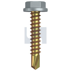 Hobsons - #10-16 x 25 BLUEGUM -ZYP AS3566 METAL SDS FLANGED HEX HEAD | Q507-BG (Pack of 1000)