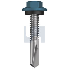 Hobsons - #12-24 x 32 Blue Ridge (Pacific Blue) -Cl4 As3566 S500 Sds Hex Head + Washer | Q486-Br (Pack Of 1000)