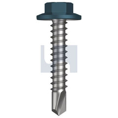 Hobsons - #12-14 x 30 - Blue Ridge (Pacific Blue) - Metal SDS Flanged Hex Head - Class 4 | TBRM4FH1214030