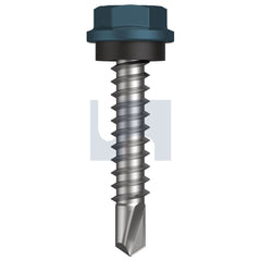 Hobsons - #10-16 x 25 BLUE RIDGE (PACIFIC BLUE) -CL4 AS3566 METAL SDS HEX HEAD + WASHER | Q280-BR (Pack of 1000)
