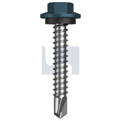 Hobsons - #12-14 x 35 - Blue Ridge (Pacific Blue) - Metal SDS Hex Head + Washer - Class 4 | TBRM4SH1214035