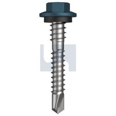 Hobsons - #12-14 x 37 - Blue Ridge (Pacific Blue) - Metal SDS Hex + Washer + Xgrip - Class 4 | TBRM4XH1214037