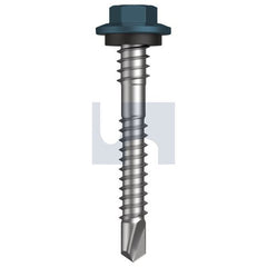 Hobsons - #12-14 x 43 - Blue Ridge (Pacific Blue) - Metal SDS Hex + Washer + Xgrip - Class 4 | TBRM4XH1214043