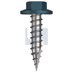 Hobsons - #12-11 x 25 BLUE RIDGE (PACIFIC BLUE) -CL4 AS3566 TYPE 17 FLANGED HEX | Q525-BR (Pack of 500)