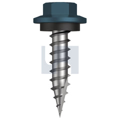 Hobsons - #12-11 x 25 BLUE RIDGE (PACIFIC BLUE) -CL4 AS3566 TYPE 17 HEX HEAD + WASHER | Q600-BR (Pack of 1000)