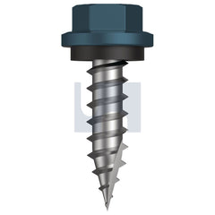 Hobsons - #14-10 x 25 Blue Ridge (Pacific Blue) -Cl4 As3566 Type 17 Hex Head + Washer | Q615-Br (Pack Of 1000)