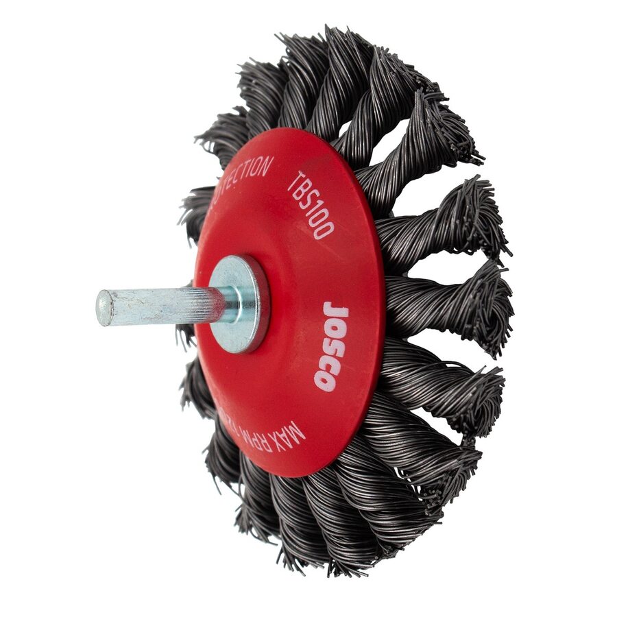 Josco - Brush Bevel TK18 HS 100 x 1R 6.3 Spindle 0.50 | TBS100