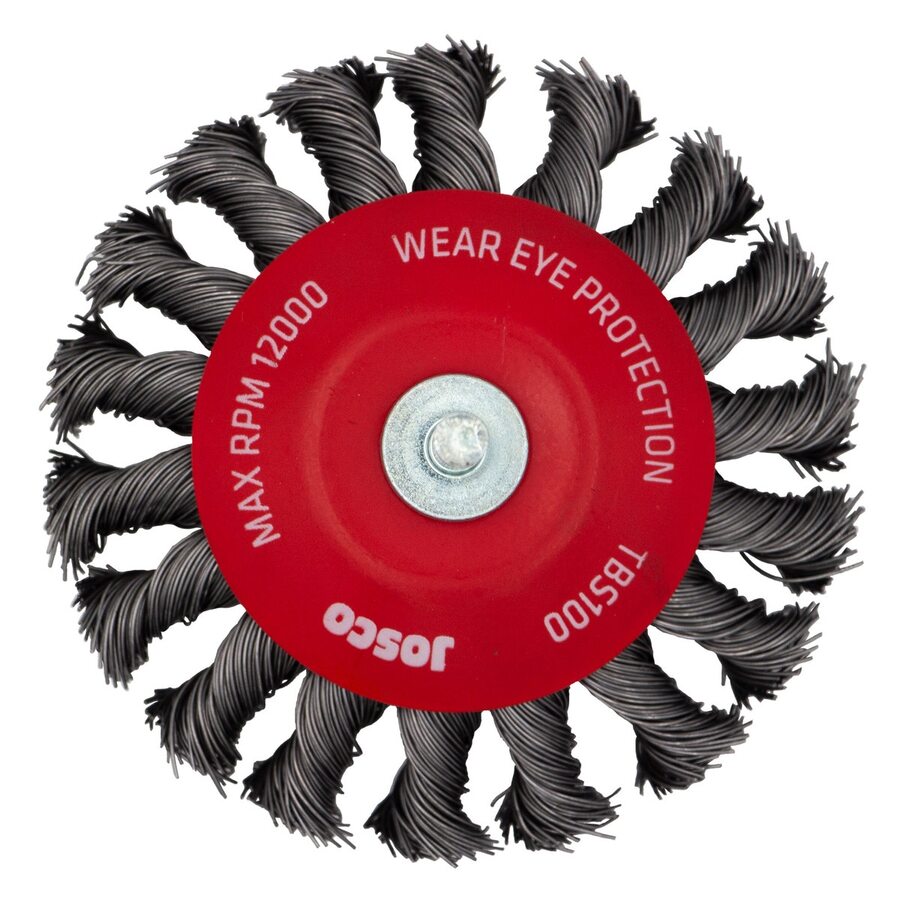 Josco - Brush Bevel TK18 HS 100 x 1R 6.3 Spindle 0.50 | TBS100