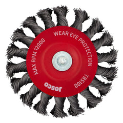 Josco - Brush Bevel TK18 HS 100 x 1R 6.3 Spindle 0.50 | TBS100