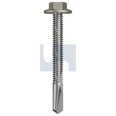 Hobsons - #12-24 x 50 - Bushland - S500 SDS Flanged Hex Head - Class 4 - Qty 1000 | TBU54FH1224050
