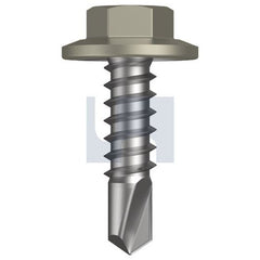 Hobsons - #12-14 x 20 - Bushland - Metal SDS Flanged Hex Head - Class 4 | TBUM4FH1214020