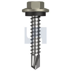 Hobsons - #12-14 x 30 - Bushland - Metal SDS Hex Head + Washer - Class 4 - Qty 1000 | TBUM4SH1214030