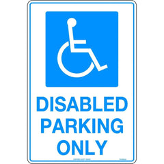 Uniform Safety Signs - 450x300mm - Metal - Disabled Parking Only | TC303LSM