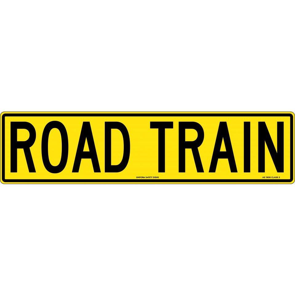 Uniform Safety Signs - 1020x250mm - Metal - Class 2 - Road Train | TC4031-M