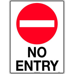 Uniform Safety Signs - 600x400mm - Poly - No Entry | TC407LP