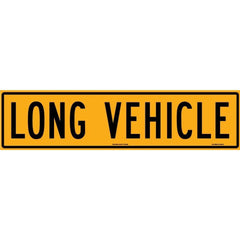Uniform Safety Signs - 1200x300mm - Metal - Class 2 - Long Vehicle | TC4151-M
